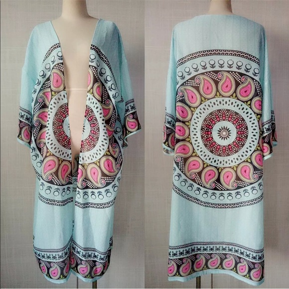 🎉HP🎉 Kimono/Festival/Beach/Boho/Cover Up/Resort - Picture 4 of 8
